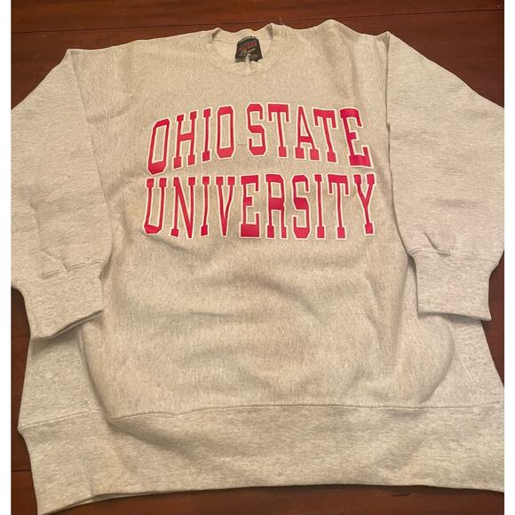 Vintage Soffe Ohio State Men's Heavyweight Gray Large Sweatshirt - Picture 1 of 4